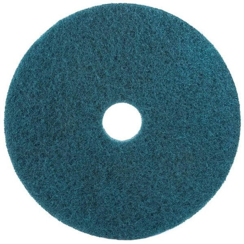 3M Cleaner Floor Pad, 16", Blue, 7910-01-513-2698