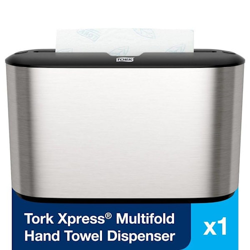 Tork Stainless Steel Xpress Countertop Multi-Fold Paper Towel Dispenser