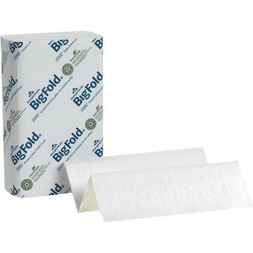 Pacific Blue Ultra Bigfold White Recycled Paper Towel, Case Of 10