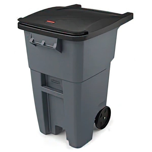 Rubbermaid Commercial Brute 50 Gallon Rollout Trash Can (Gray)