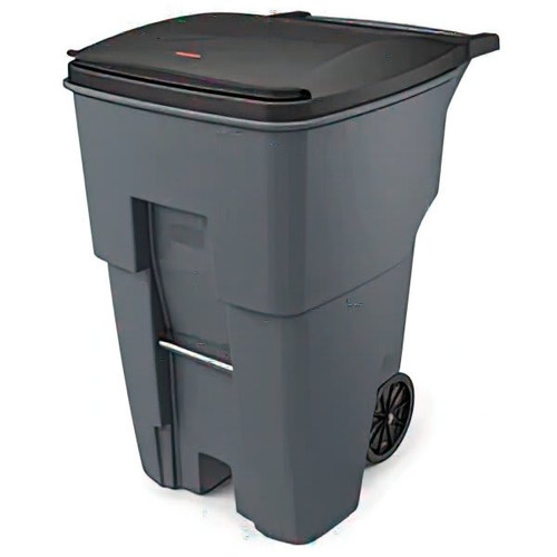 Rubbermaid Commercial Brute 95 Gallon Rollout Trash Can W/ Lid