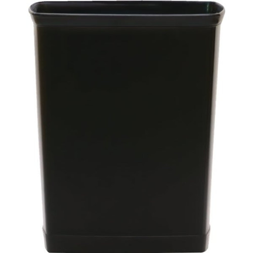 Wescon Lancaster 7 Quart Rectagular Black Wastebasket, Case Of 12