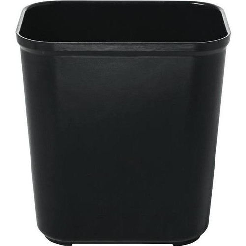 Rubbermaid Commercial Rectangular Fire-Resistant Trash Can, 7 Gal., Black