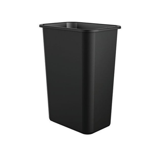 Suncast Commercial Desk-Side Resin Trash Can, 10 Gal., Black
