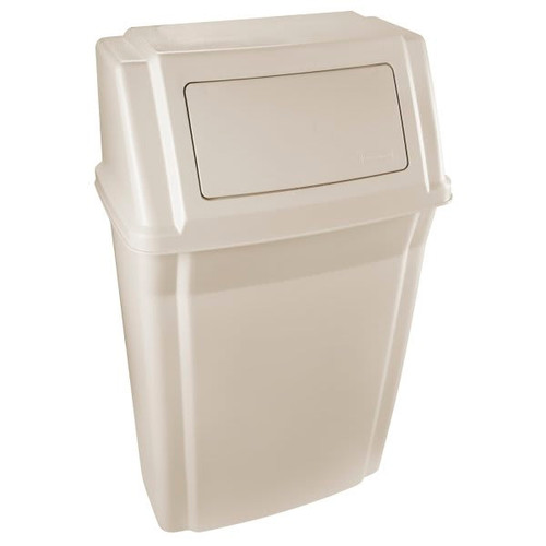 Rubbermaid Commercial Profile 15 Gallon Wall Mount Trash Can (Beige)