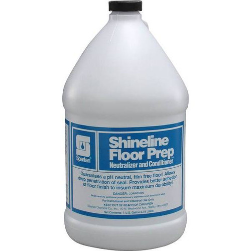 Spartan Shineline Floor Prep Floor Neutralizer, Orange Scent, 1 Gal, Case Of 4