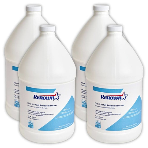 Renown Floor Ice Melt Residue Remover, 1 Gal, Case Of 4