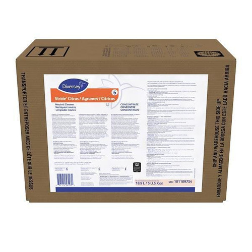 Diversey Stride Citrus Neutral Cleaner, 5 Gal