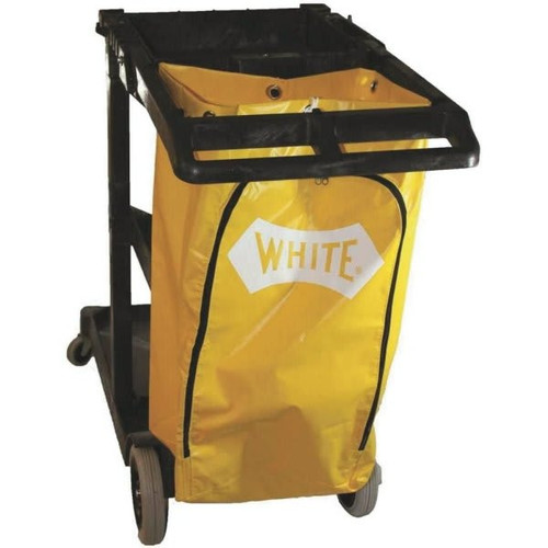 Impact Products Yellow Janitor'S Cart With Vinyl Bag 246887