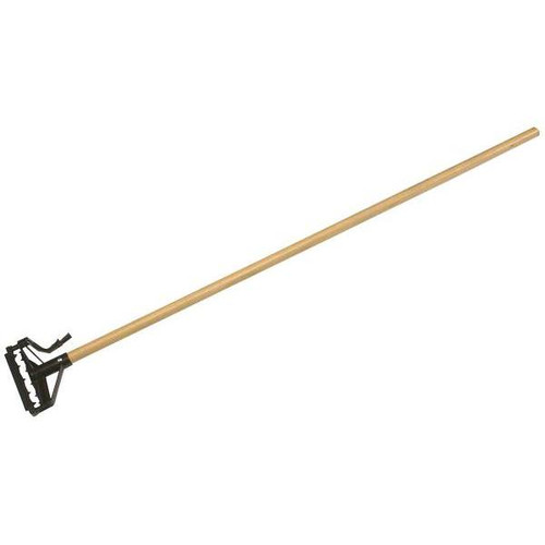 Alphapointe Skilcraft Quick Drop Mop Handle, Wood, 57", Case Of 12