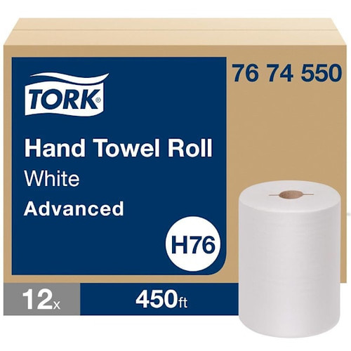Tork Advanced Controlled Hardwound Paper Towels 7.5, White, Case Of 12