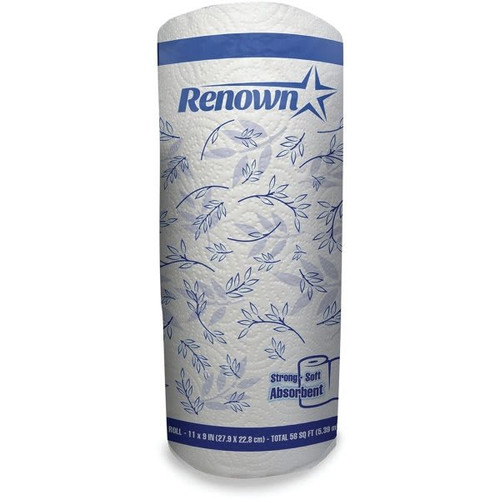 Renown 2-Ply Bright White Premium Kitchen Roll Paper Towel (30-Case)