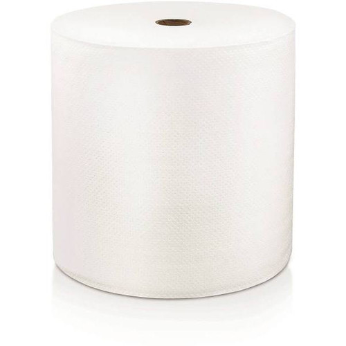 Locor 1-Ply Mid-Premium Hard Wound Roll Towels (White) , Case Of 6
