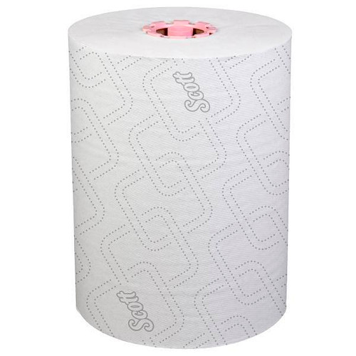 Scott PRO Slimroll Hard Roll Towels, 47032, For Pink Core Hardwound Dispensers, White, Carton Of 6