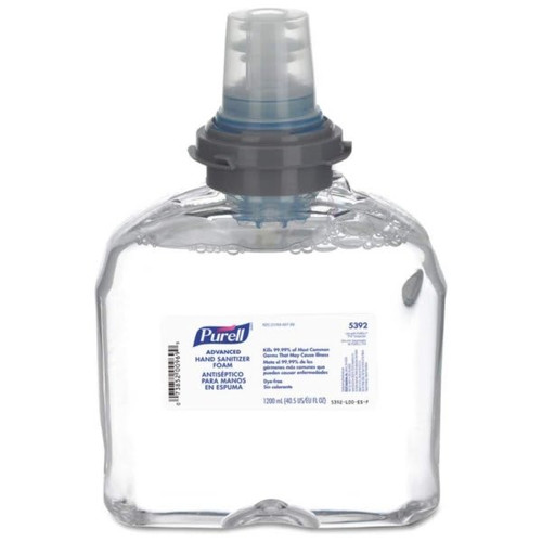 Purell Advanced Hand Sanitizer Foam, Clean Scent, 1200 Ml Refill Case Of 2