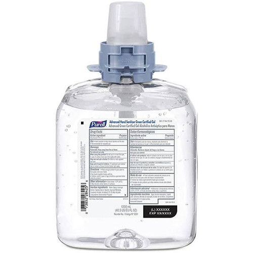 Purell Advanced Hand Sanitizer Refills For Fmx-12 Dispenser, 1200 Ml, Case Of 4