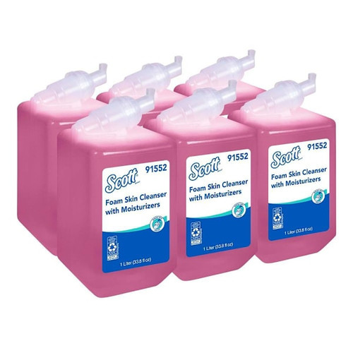 Scott Floral Scent Moisturizing Liquid Hand Soap, 1 L Capacity, Case Of 6