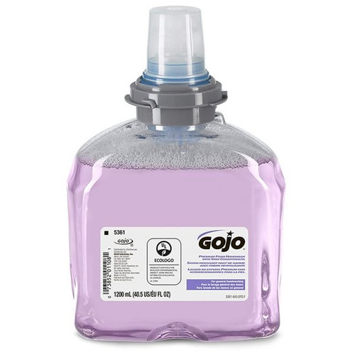 Gojo 1,200 Ml Premium Foam Handwash With Skin Conditioners, Cranberry Scent Case Of 2