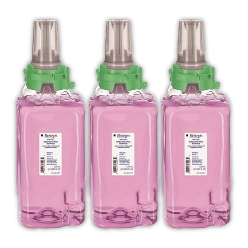 Renown Efm 1250 mL Antibacterial Plum Scent Foam Hand Soap Refill, For Renown Efm Dispensers, Case Of 3