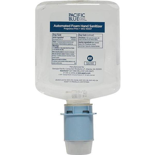 Pacific Blue Ultra Fragrance Free Touchless Foam Sanitizer Dispenser Refill (3-Case)