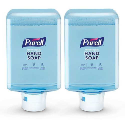 PURELL Es10 Antimicrobial Foaming Hand Soap, 1200 mL Refill, Case Of 2