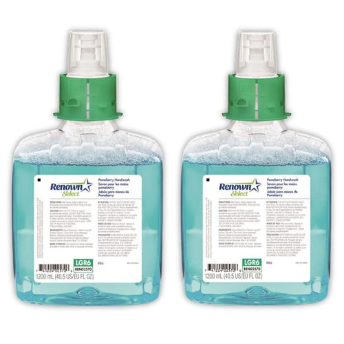 Renown Select Rb6 1200 mL Pomeberry Scent Foam Hand Soap Refill For Renown Rb6 Dispensers, Case Of 2
