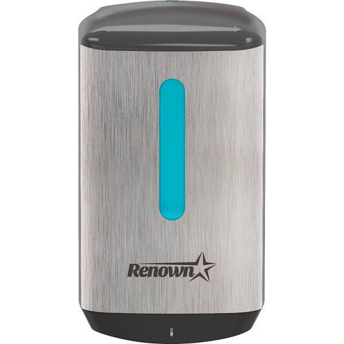 Renown Rb6 Touch-Free Hand Soap Dispenser For Renown 1200 mL Rb6 Refills, Metallic And Black