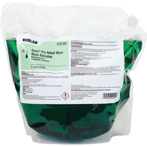Ecolab Oasis Pro Island Wave Room Refresher 2 Liter, Case Of 2