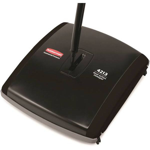Rubbermaid Commercial Executive Series Dual Action Mechanical Sweeper, 7.5", Black