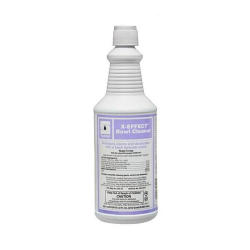 Spartan X-Effect Bowl Cleaner, Lavender, 1 Qt, Case Of 12