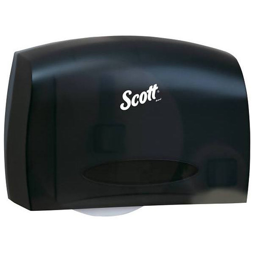 Scott Essential 09602 Coreless Jumbo Roll Toilet Paper Dispenser With Stub Roll, Black