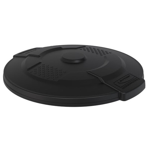 Suncast Commercial Utility Trash Can Lid, 32 Gallon, Black