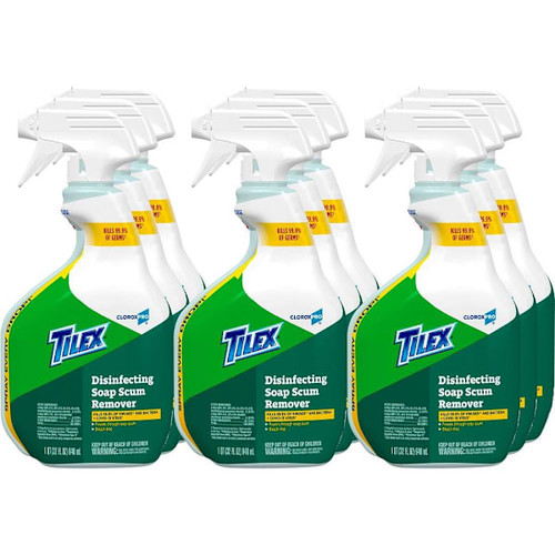 Tilex Disinfecting Soap Scum Remover Spray, Cloroxpro, 32 Fl Oz, Case Of 9