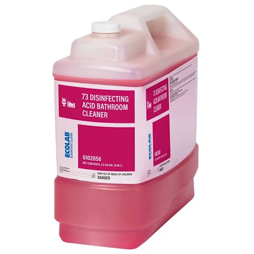 Ecolab 73 Disinfecting Acid Bathroom Cleaner 2.5 Gal.