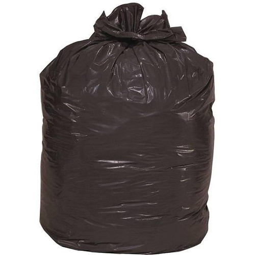 Renown Can Liner, 56 Gal., 1.5 Mil, Low Density Black 44" X 48" ,100/Case 286869