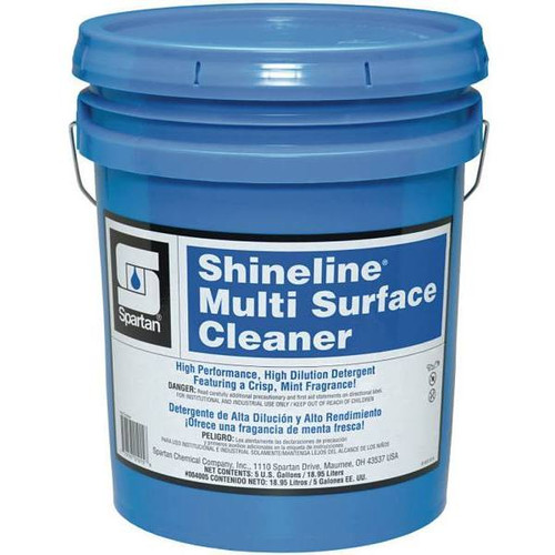Spartan Shineline Multi-Surface Cleaner, Mint Scent, 5 Gal