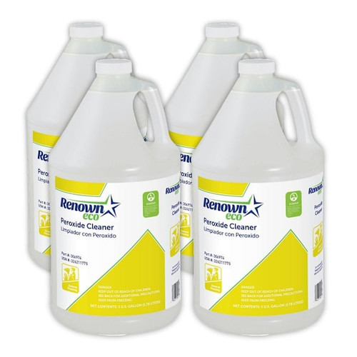 Renown Eco Peroxide-Based Concentrated Multi-Surface Cleaner, Ecologo Certified, Orange Scent, 1 Gal, Case Of 4