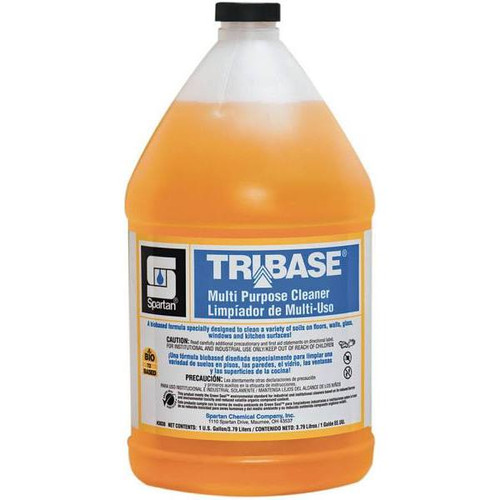 Spartan Tribase Multi Purpose Cleaner, Citrus Scent, 1 Gal, Case Of 4