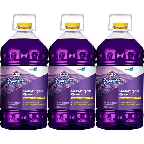 Clorox Fraganzia All Purpose Cleaner, Cloroxpro, Lavender Meadows Scent, 175 Fl Oz, Case Of 3