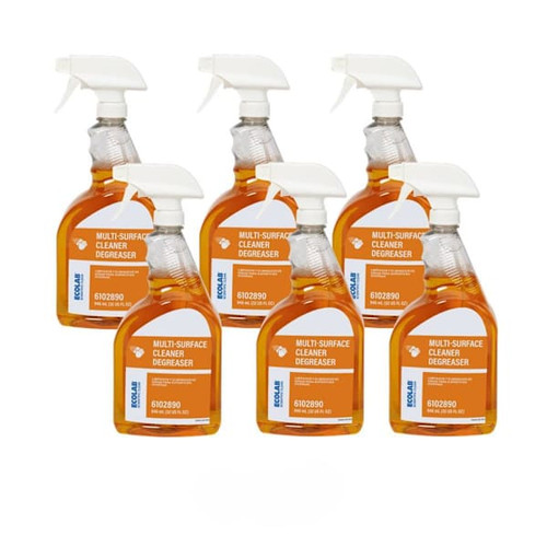 Ecolab Multi-Surface Cleaner Degreaser 32 Fl Oz., Case Of 6