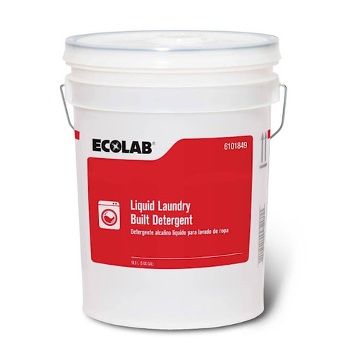 Ecolab Liquid Laundry Built Detergent, 5 Gal