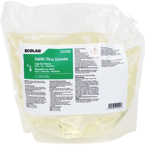 Ecolab Zephair Citrus Cucumber, 2 Liter, Case Of 2