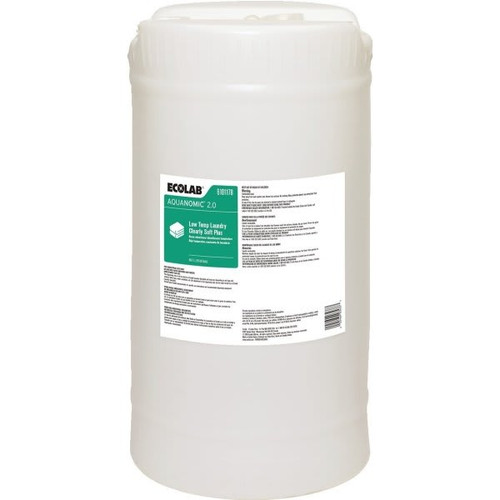 Ecolab Aquanomic 2.0 Low Temp Laundry Softener Clearly Soft Plus 15 Gallon
