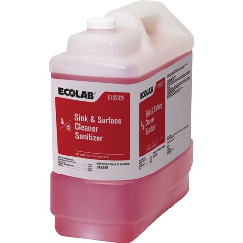 Ecolab Sink And Surface Cleaner Sanitizer 2.5 Gallon