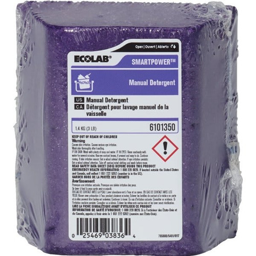 Ecolab Smartpower Solid Manual Warewash Detergent 2 Lb, Case Of 3