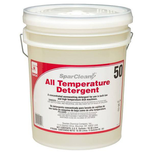 Spartan Sparclean All Temperature Detergent 50, 5 Gal