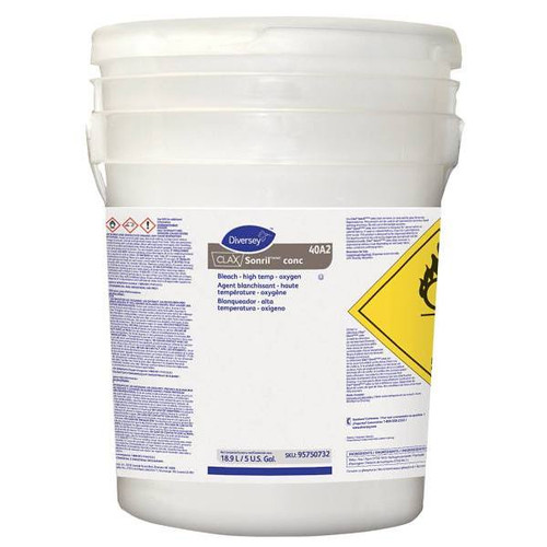 Clax Sonril Concentrate 5 Gallon Bleach For White Clothes Fabric Stain Remover