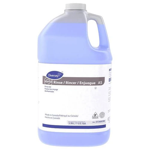 Diversey Suma 1 Gallon Rinse Aid A5 For Soft To Medium Water, Case Of 4