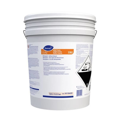 Diversey Mild Forte 33b2 5 Gallon Surfactant Liquid Laundry Detergent, 240 Loads