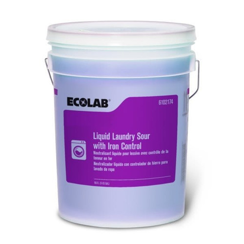Ecolab Liquid Laundry Sour With Iron Control - 5 Gal